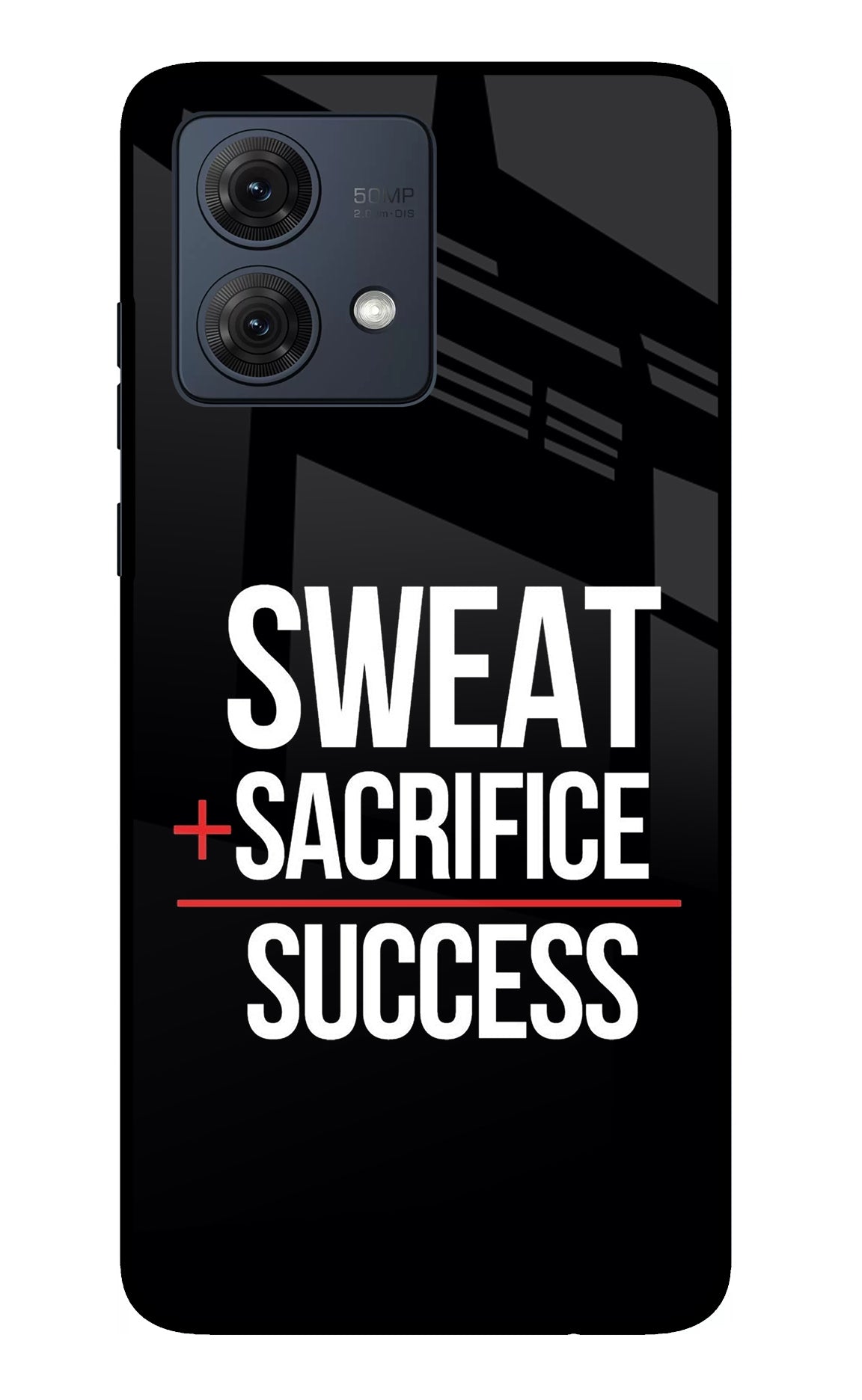 Sweat Sacrifice Success Moto G54 5G Glass Case