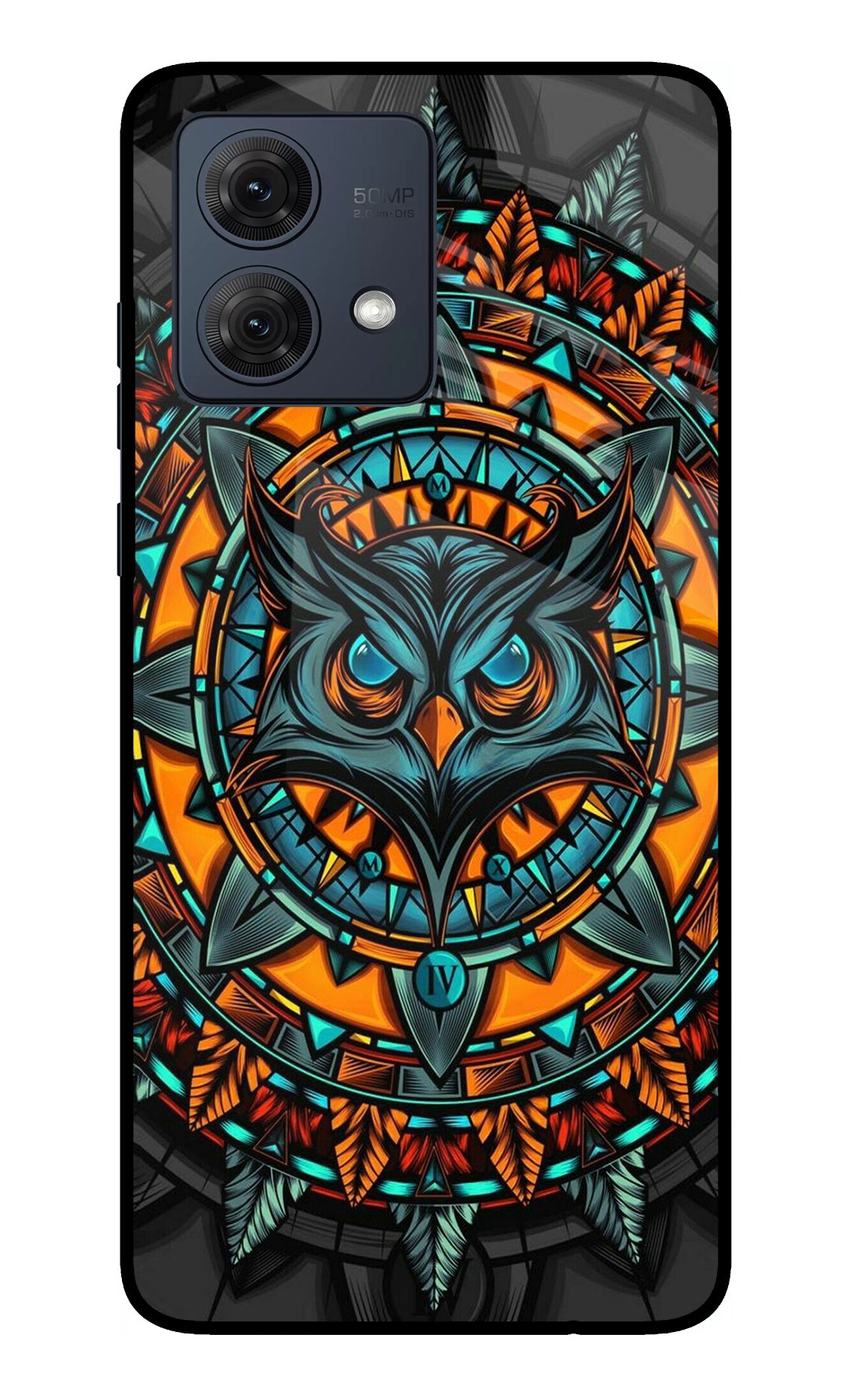 Angry Owl Art Moto G54 5G Glass Case