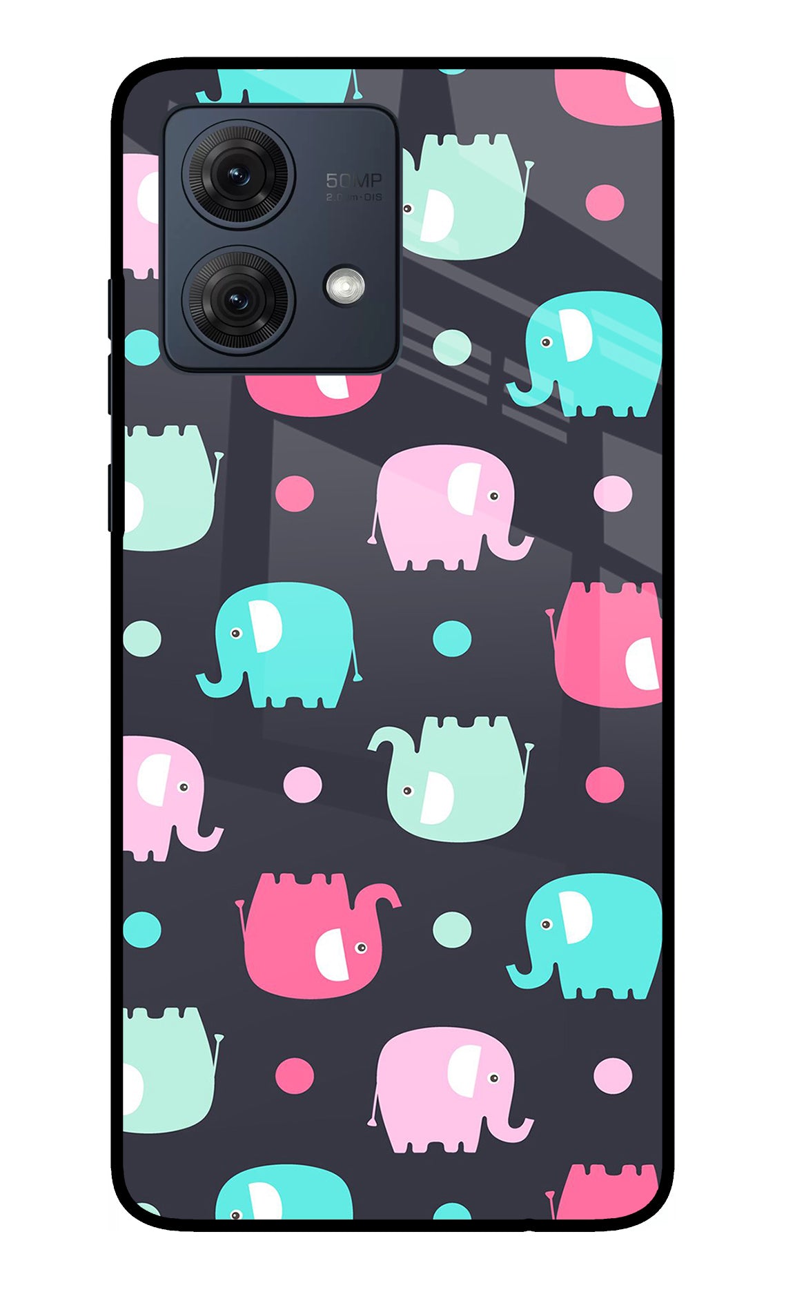 Elephants Moto G54 5G Glass Case