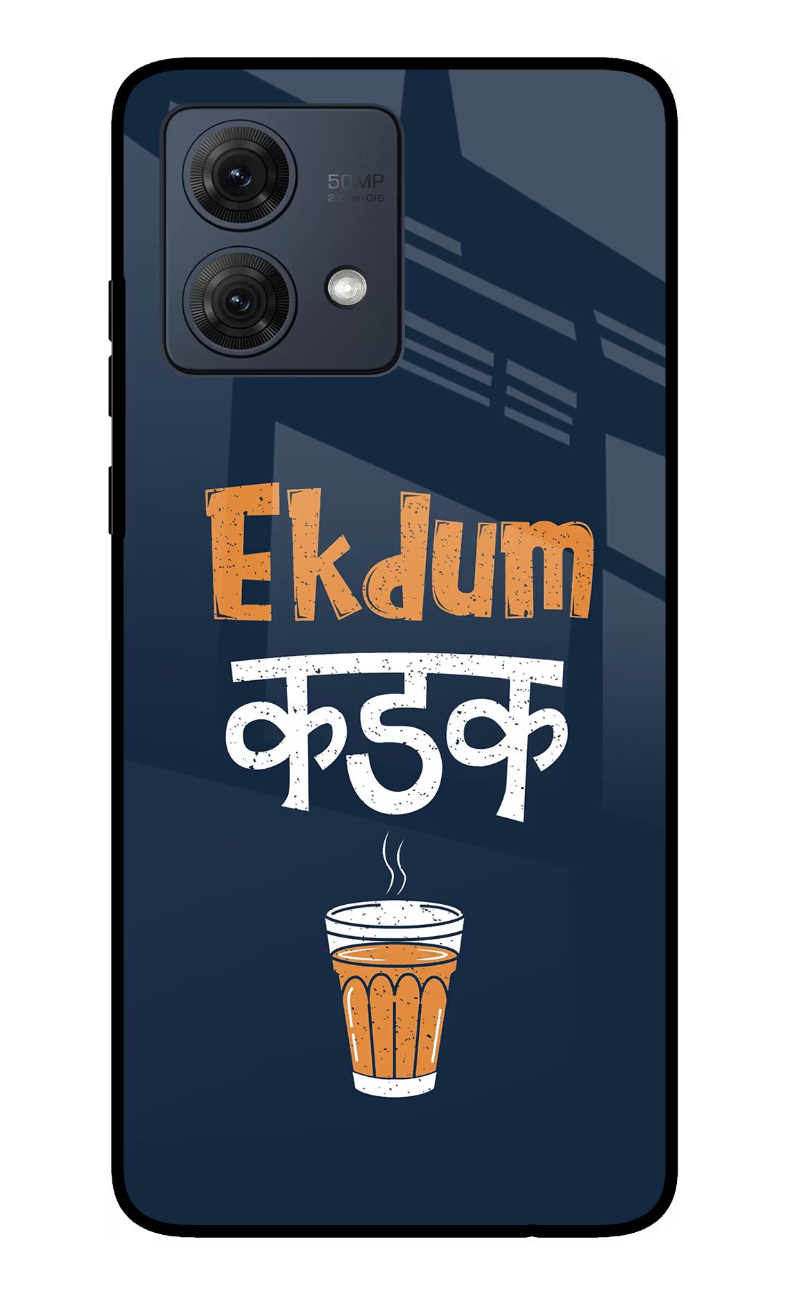 Ekdum Kadak Chai Moto G54 5G Glass Case Back Cover by Casekaro
