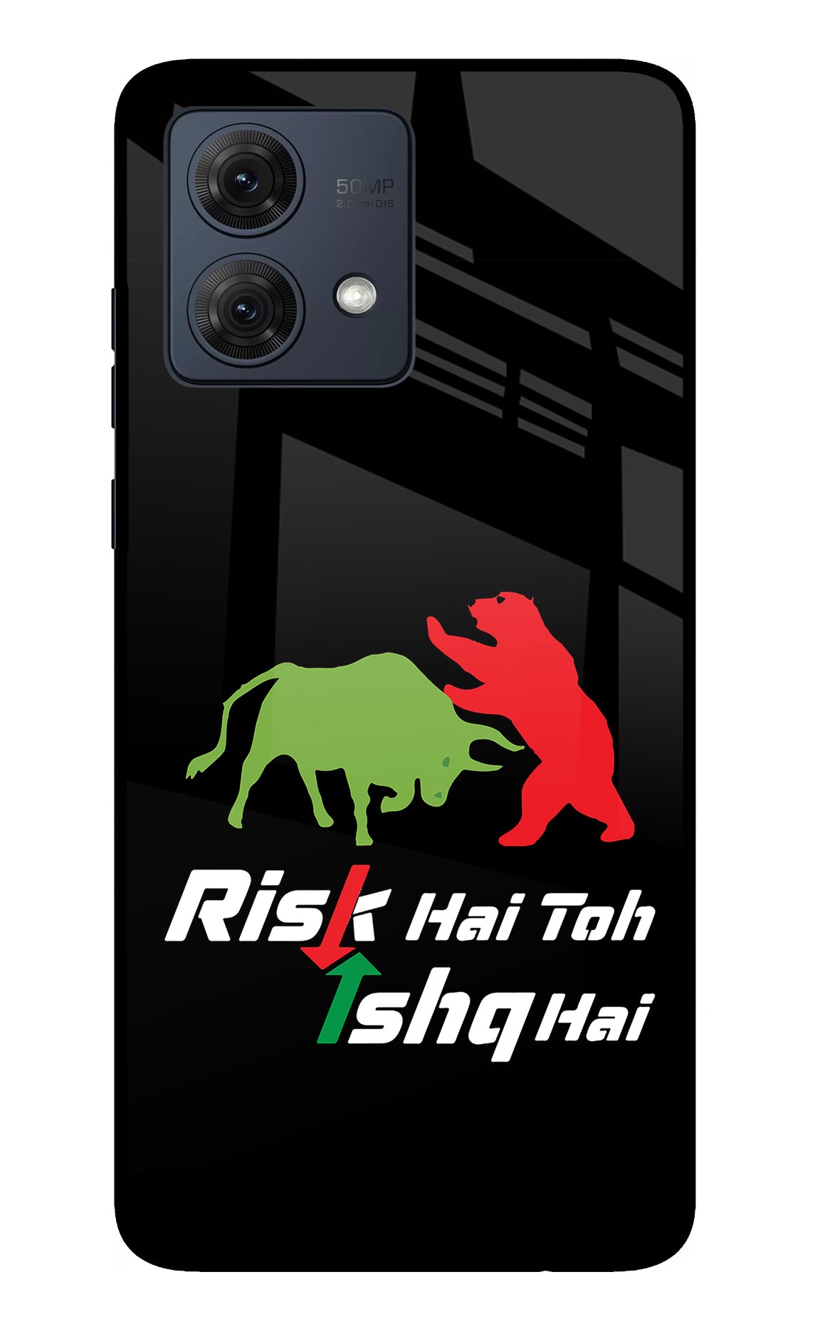 Risk Hai Toh Ishq Hai Moto G54 5G Glass Case