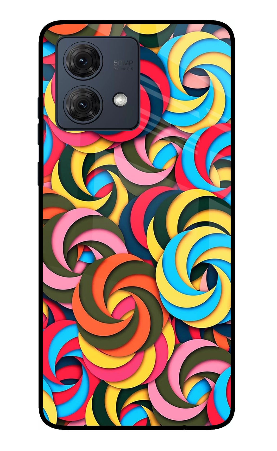 Spiral Pattern Moto G54 5G Back Cover