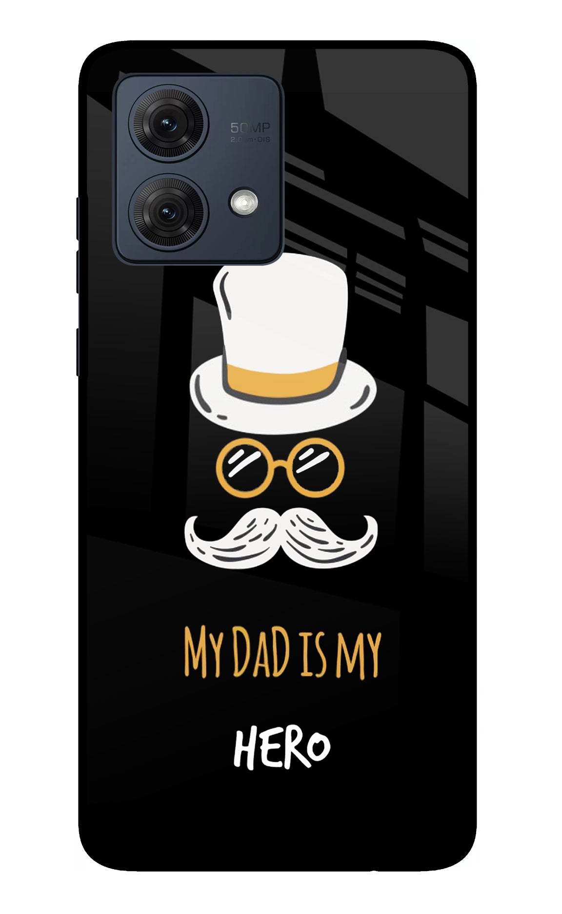 My Dad Is My Hero Moto G54 5G Glass Case