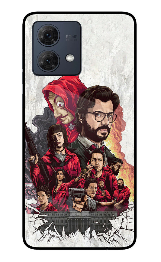 Money Heist Artwork Moto G54 5G Glass Case