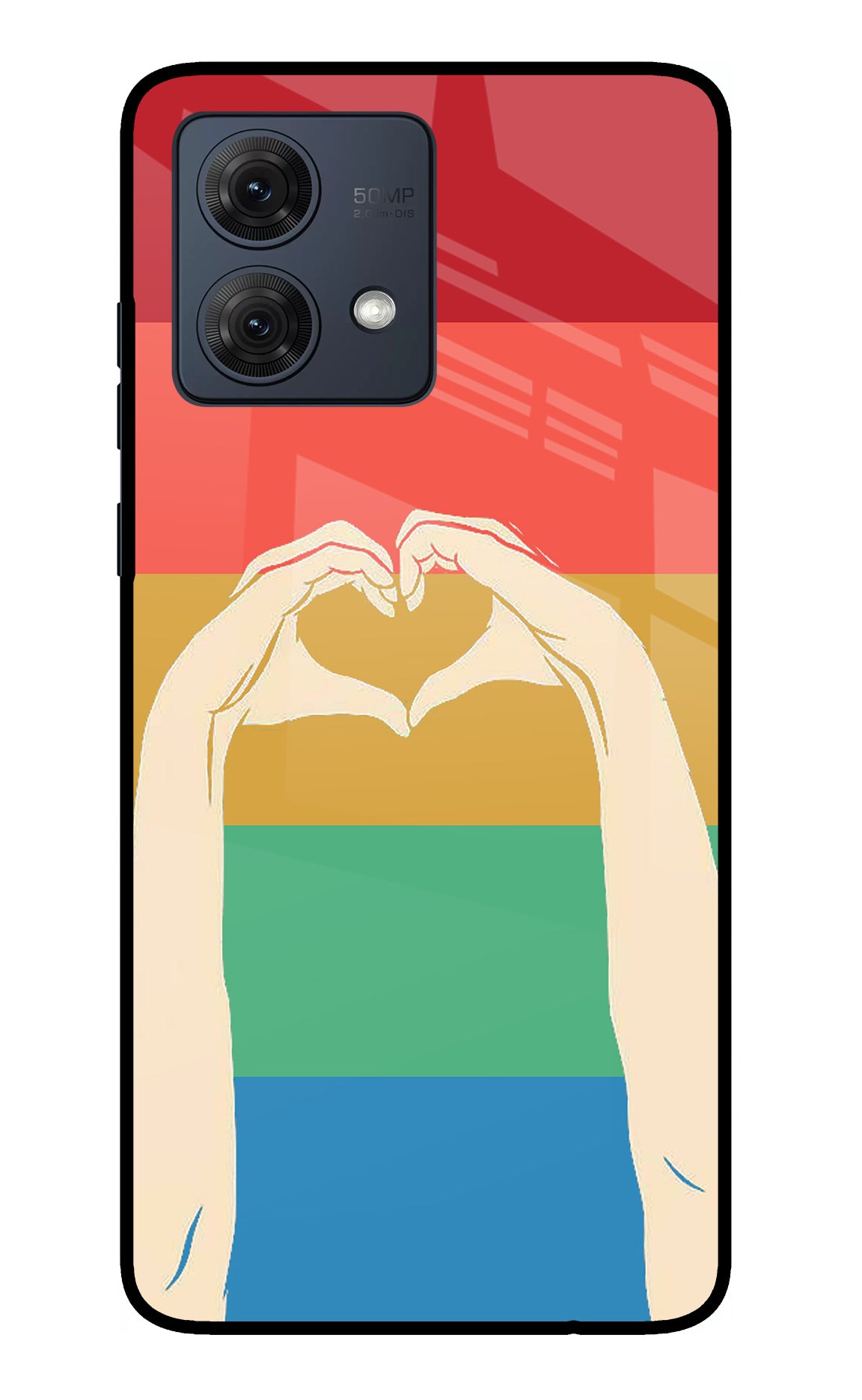 Vintage Love Moto G54 5G Glass Case