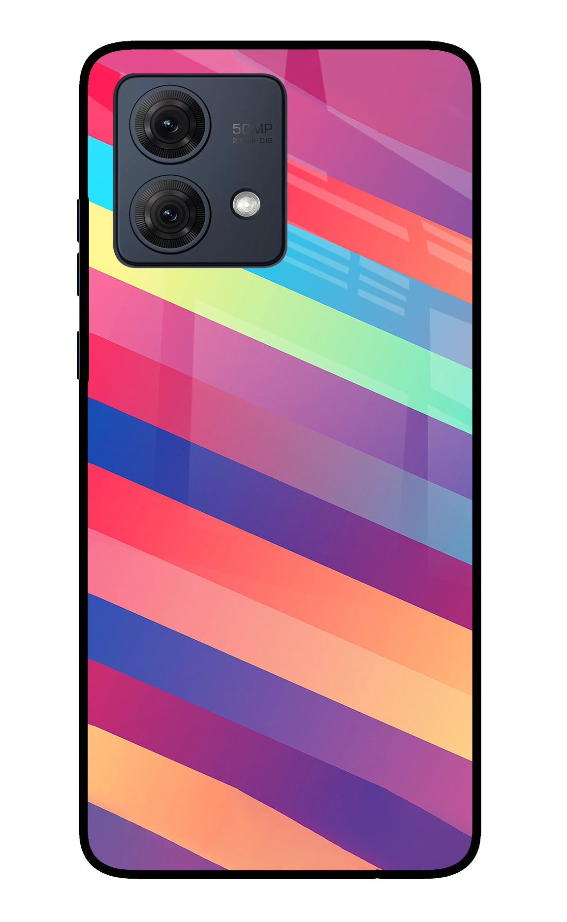 Stripes color Moto G54 5G Glass Case