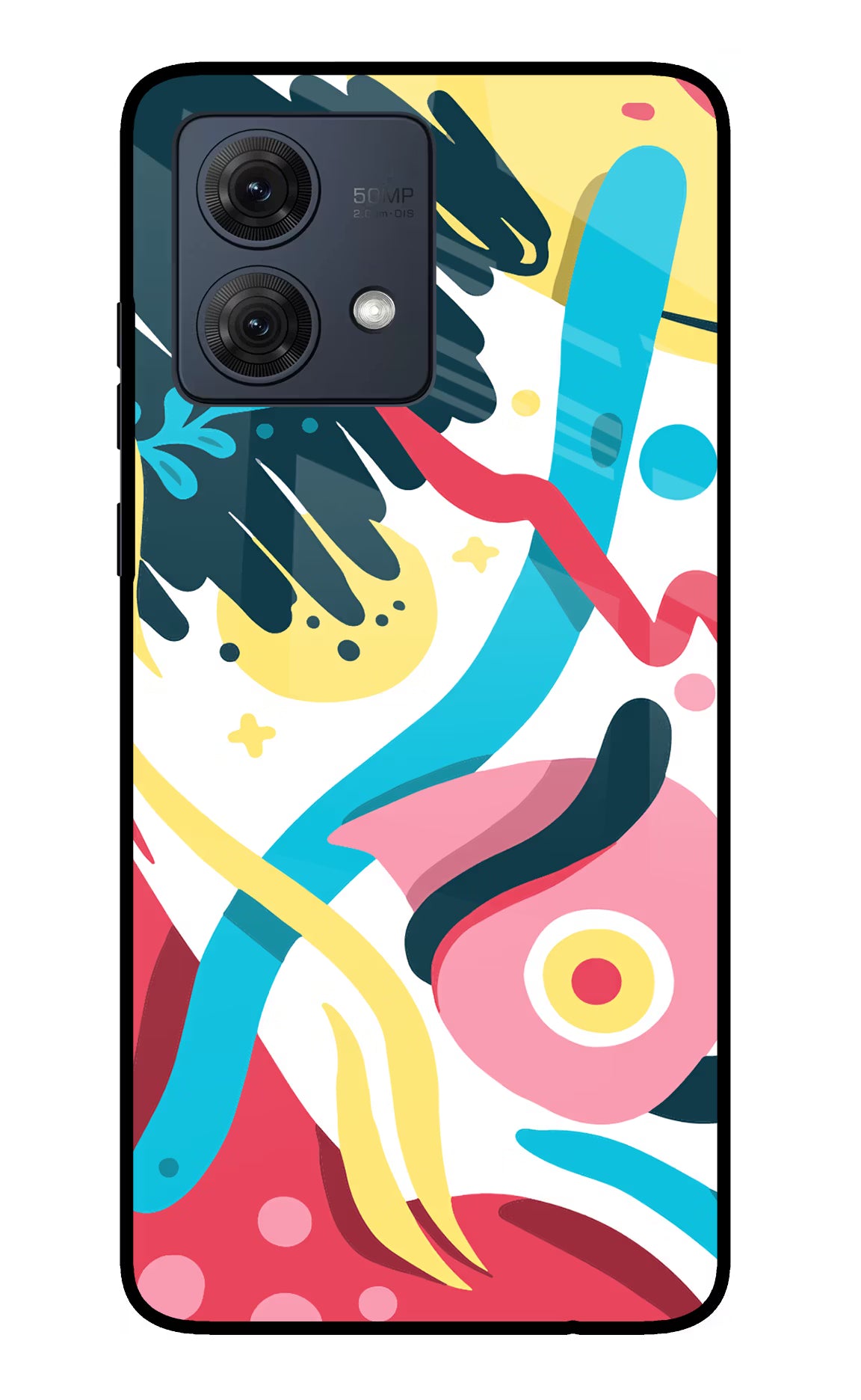 Trippy Moto G54 5G Glass Case Back Cover by Casekaro