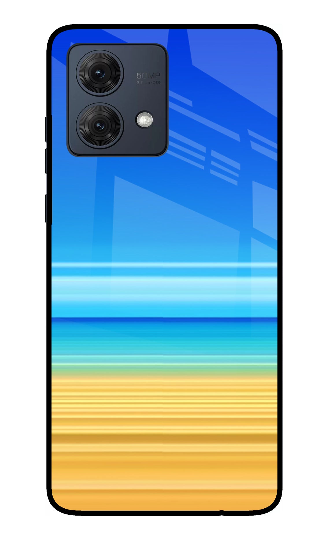 Beach Art Moto G54 5G Glass Case