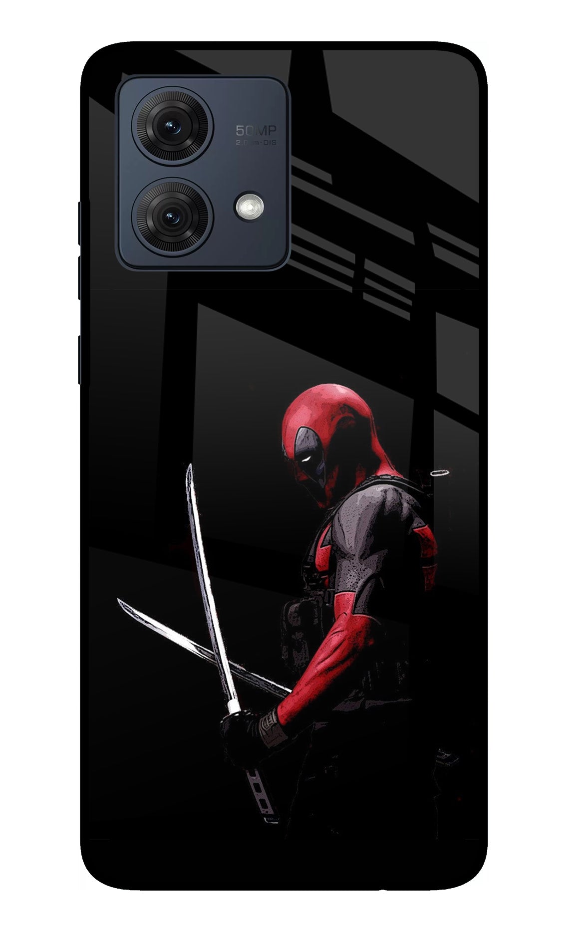 Deadpool Moto G54 5G Glass Case