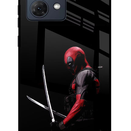 Deadpool Moto G54 5G Glass Case Back Cover by Casekaro