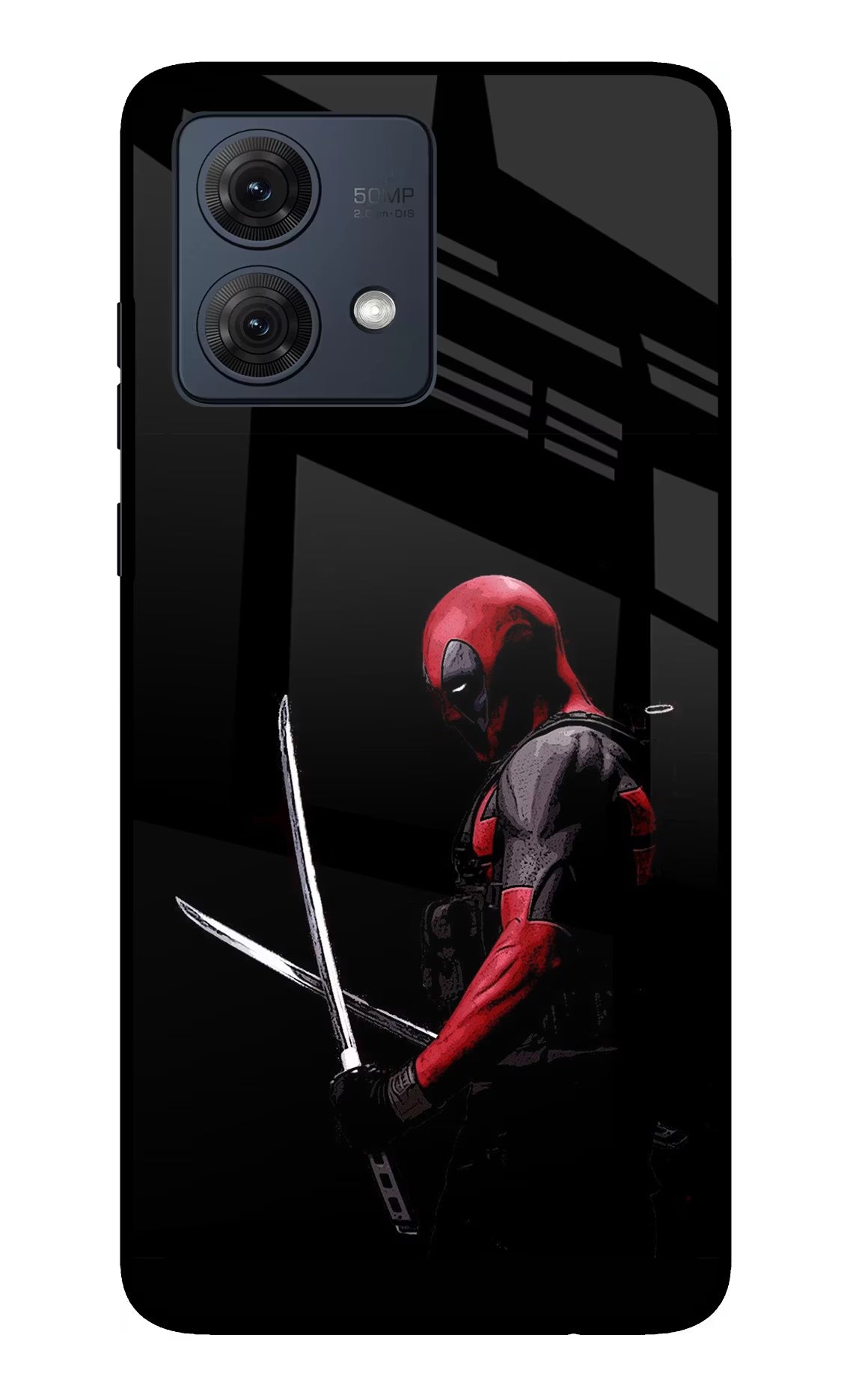 Deadpool Moto G54 5G Glass Case Back Cover by Casekaro