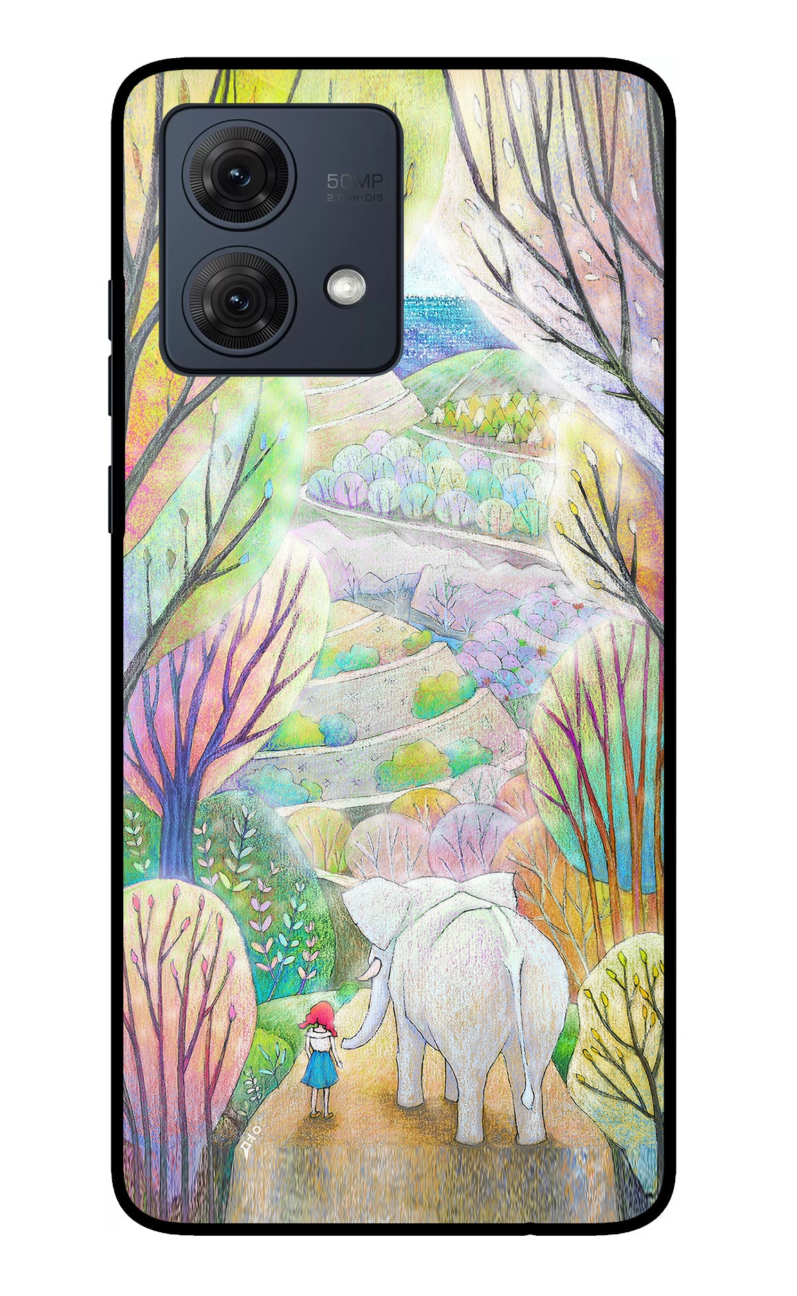 Nature Painting Moto G54 5G Glass Case