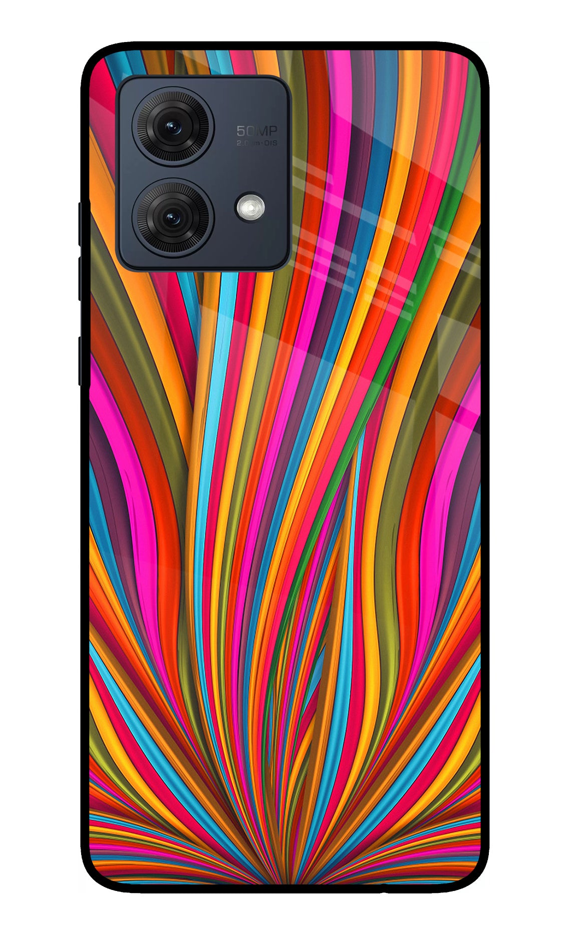 Trippy Wavy Moto G54 5G Glass Case