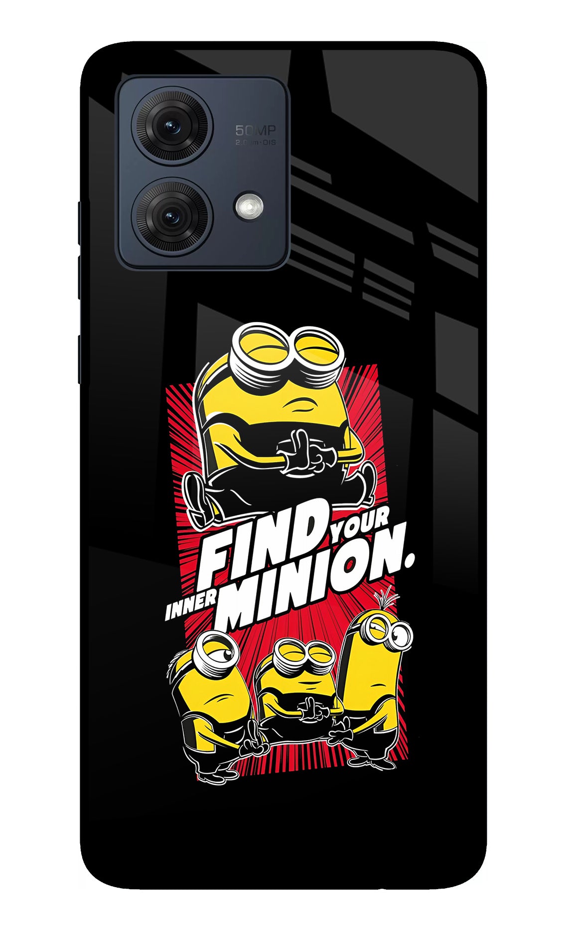 Find your inner Minion Moto G54 5G Glass Case