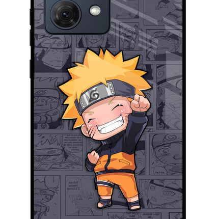 Chota Naruto Moto G54 5G Glass Case Back Cover by Casekaro