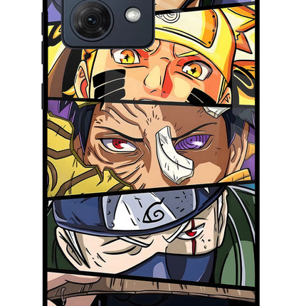 Naruto Character Moto G54 5G Glass Case Back Cover by Casekaro