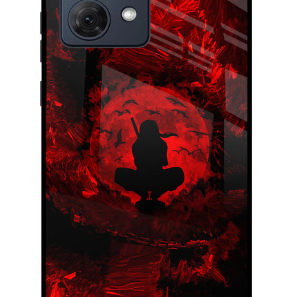 Itachi Uchiha Moto G54 5G Glass Case Back Cover by Casekaro