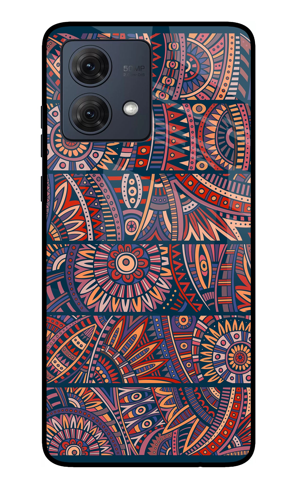 African Culture Design Moto G54 5G Glass Case