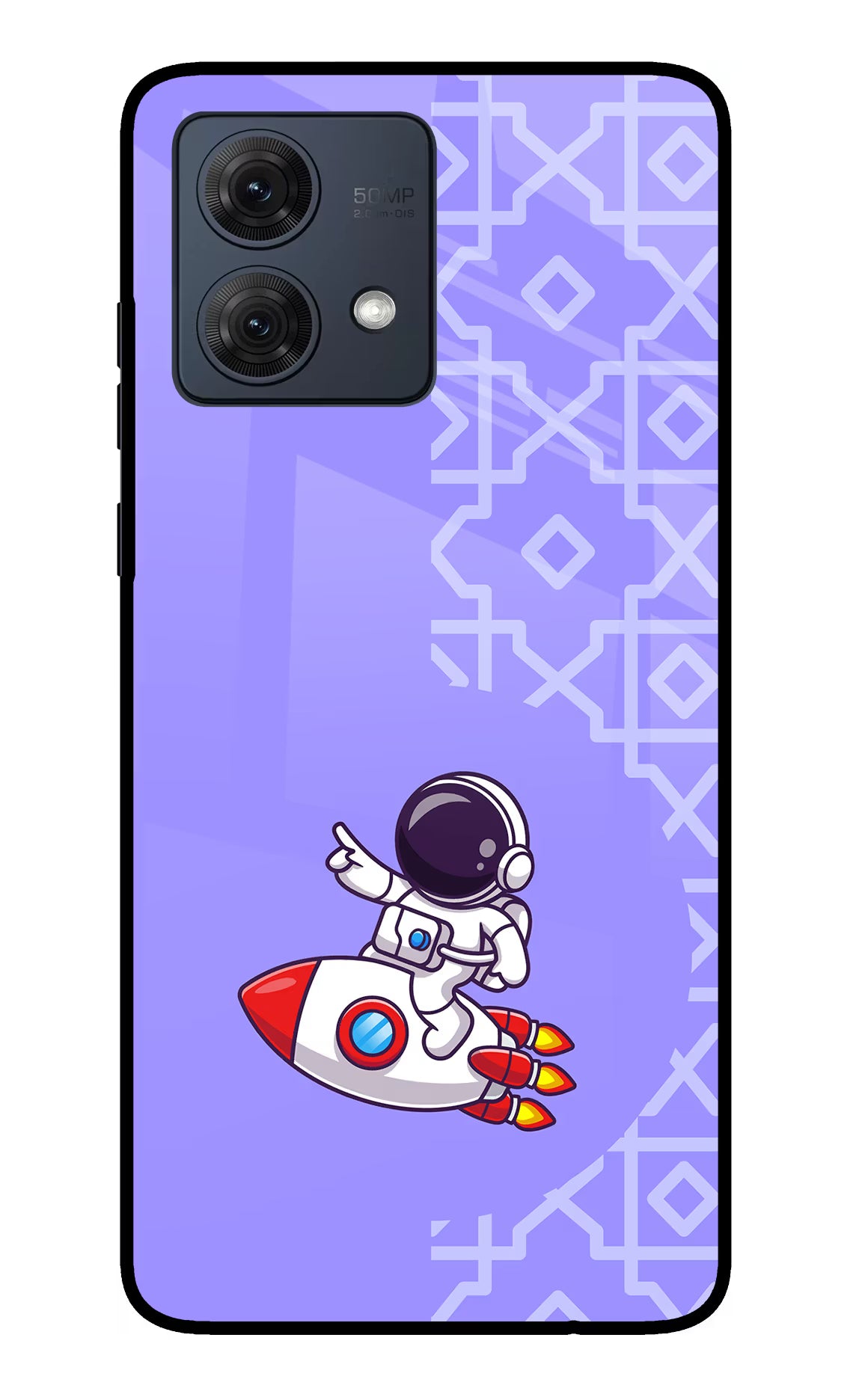 Cute Astronaut Moto G54 5G Glass Case