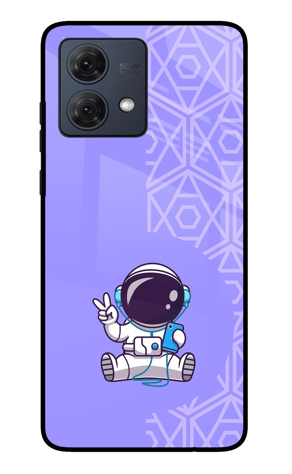 Cute Astronaut Chilling Moto G54 5G Back Cover