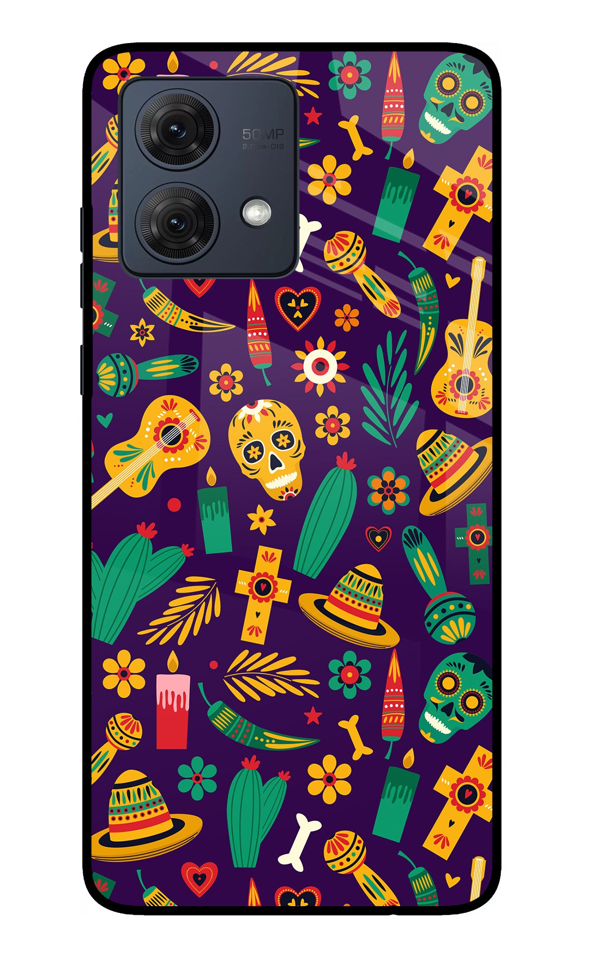 Mexican Artwork Moto G54 5G Glass Case