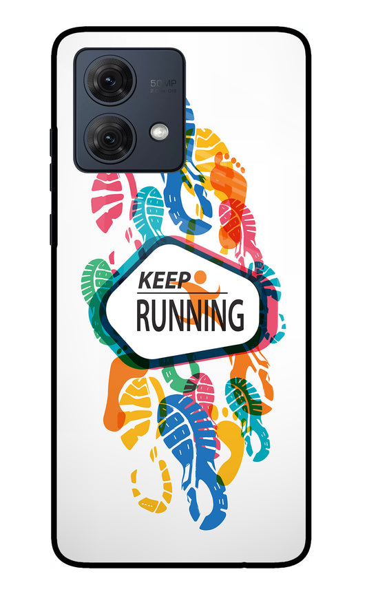 Keep Running Moto G54 5G Glass Case