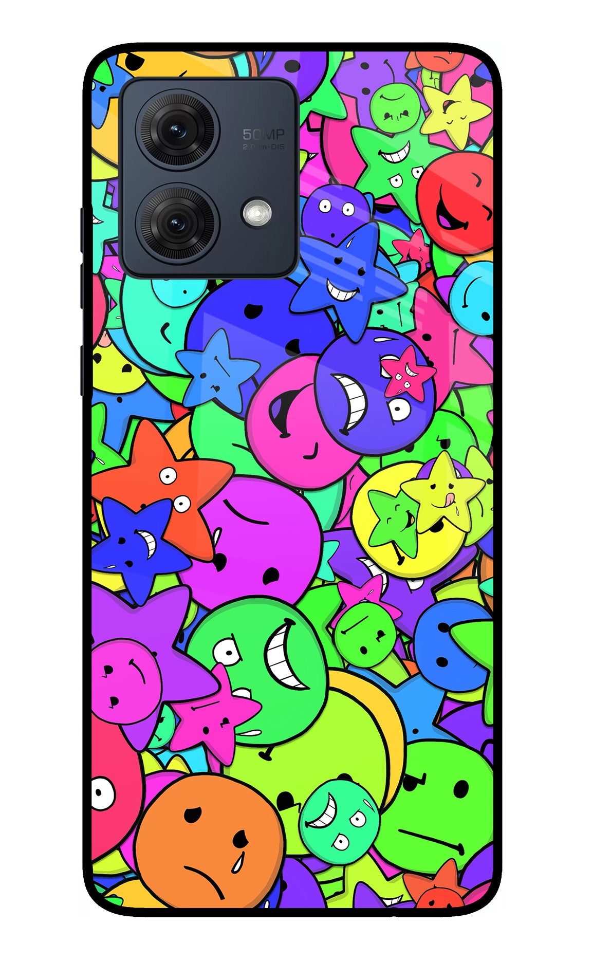 Fun Doodle Moto G54 5G Glass Case