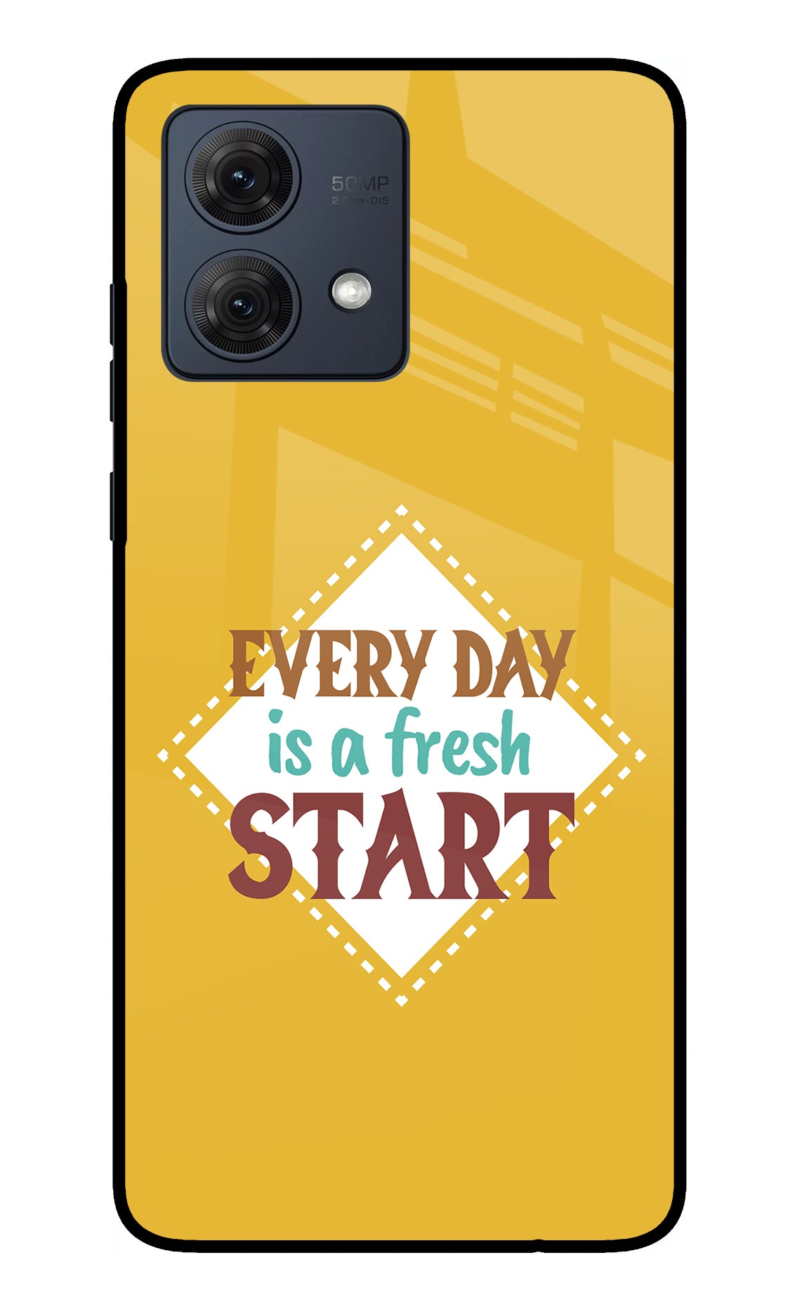 Every day is a Fresh Start Moto G54 5G Glass Case