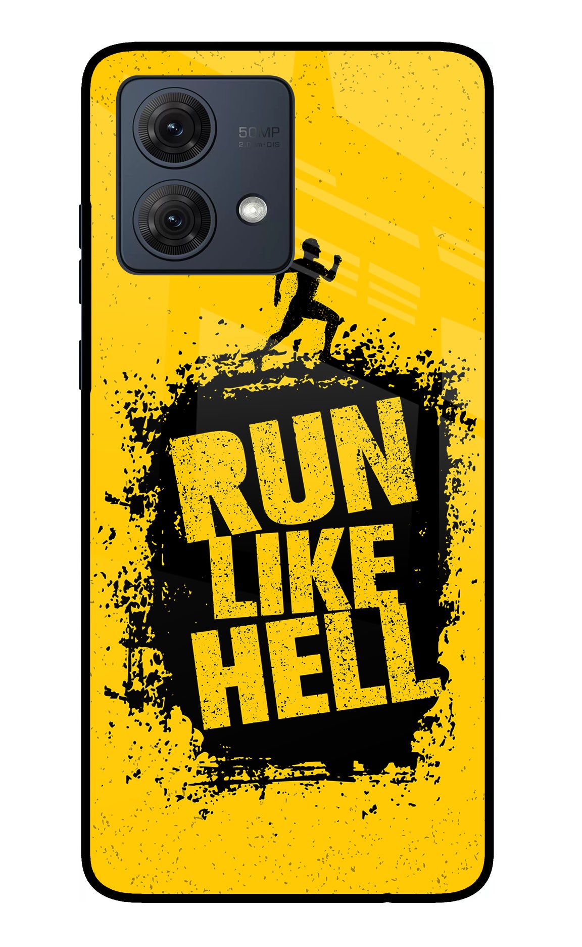 Run Like Hell Moto G54 5G Glass Case