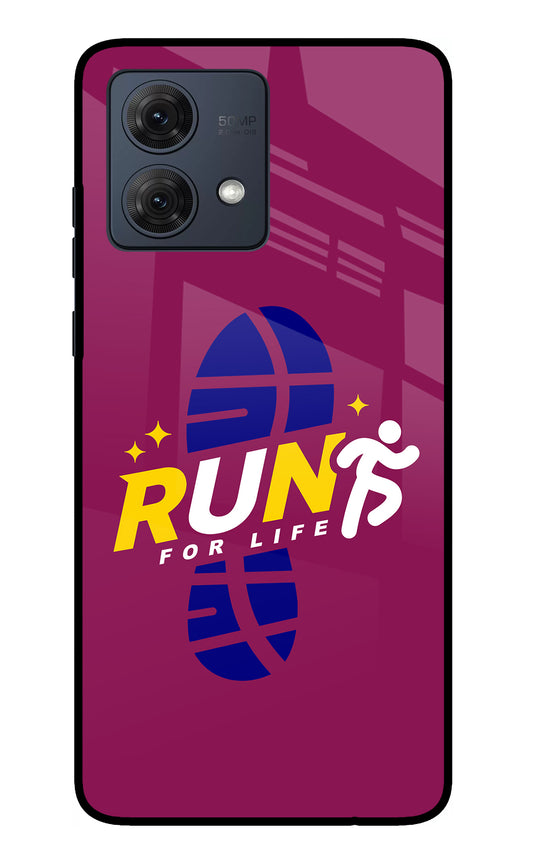 Run for Life Moto G54 5G Glass Case