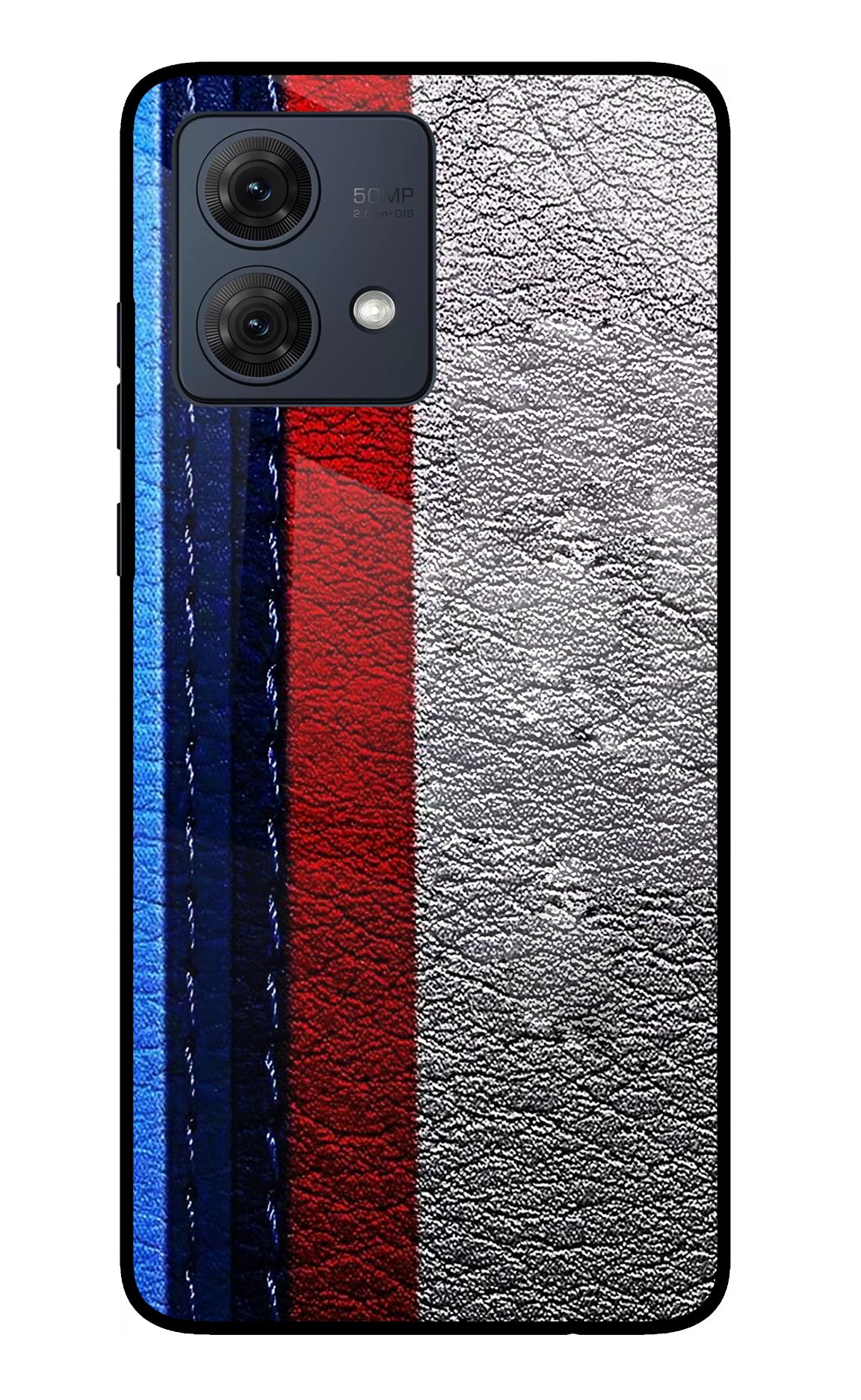 BMW Stripes Moto G54 5G Glass Case