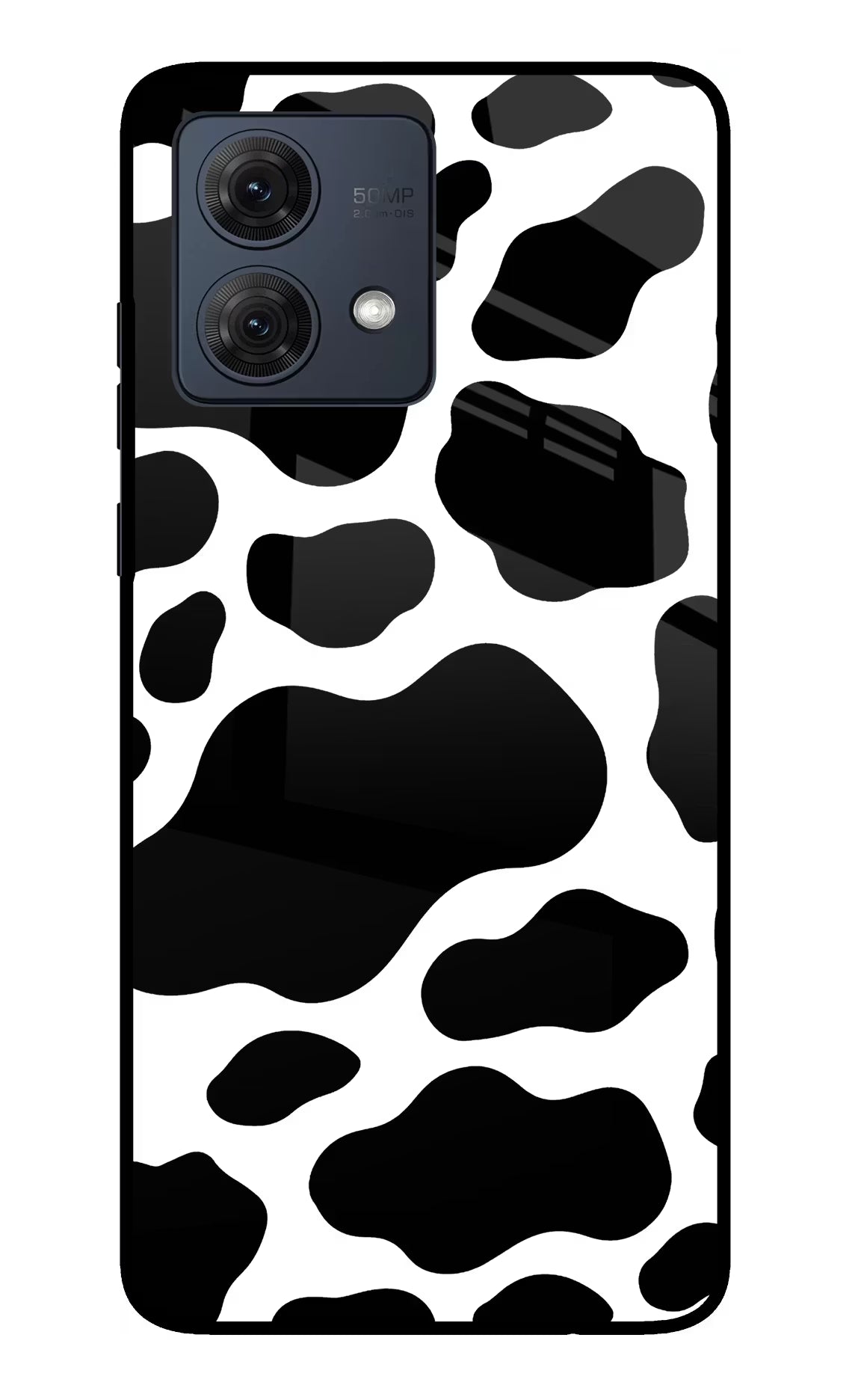 Cow Spots Moto G54 5G Glass Case Back Cover by Casekaro