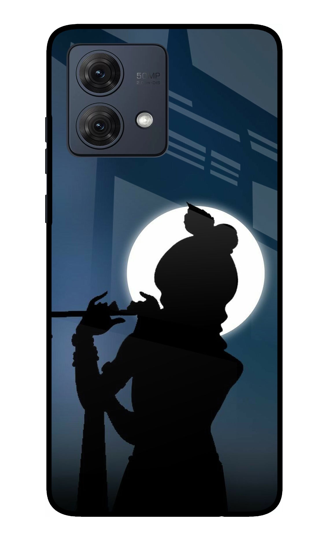 Shri Krishna Silhouette Moto G54 5G Glass Case