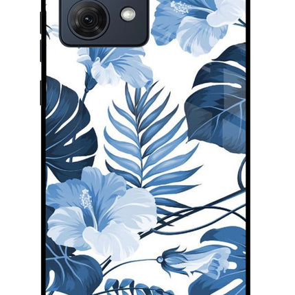 Fabric Art Moto G54 5G Glass Case Back Cover by Casekaro