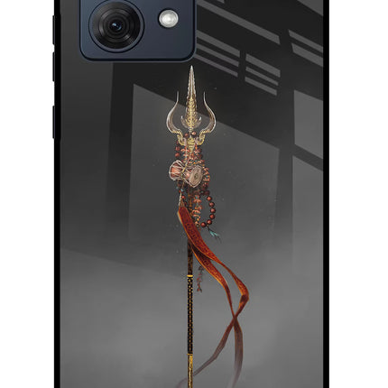 Shiv Trishul Moto G54 5G Glass Case Back Cover by Casekaro
