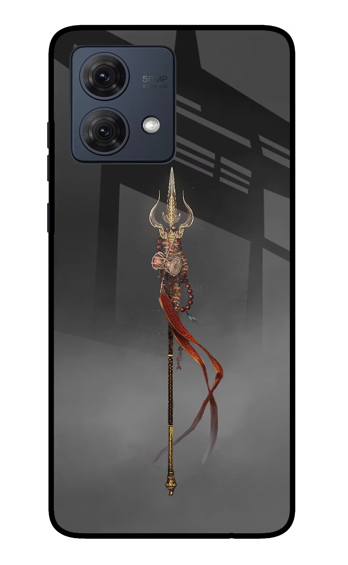 Shiv Trishul Moto G54 5G Glass Case Back Cover by Casekaro