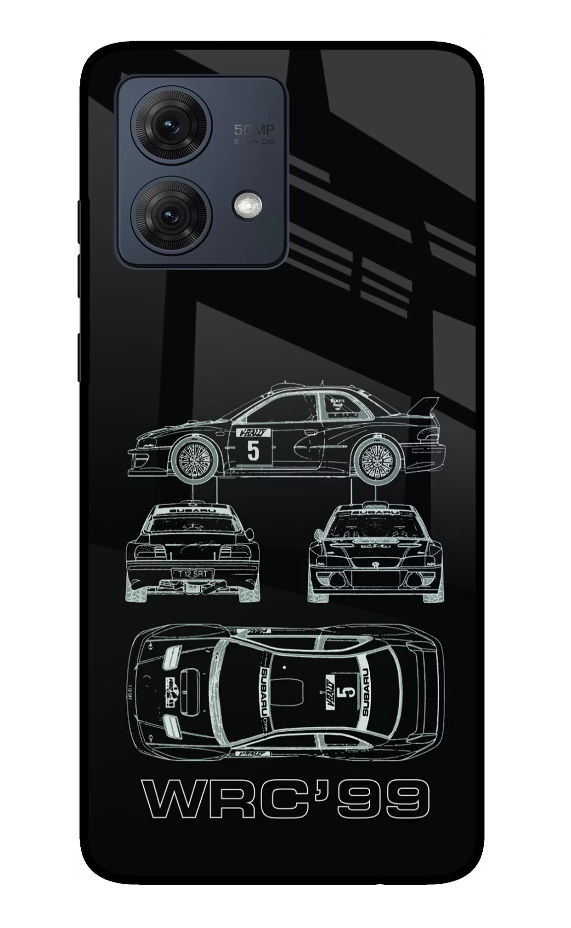 WRC'99 Moto G54 5G Glass Case Back Cover by Casekaro