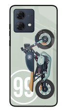 Classic Cafe Racer 99 Moto G54 5G Glass Case