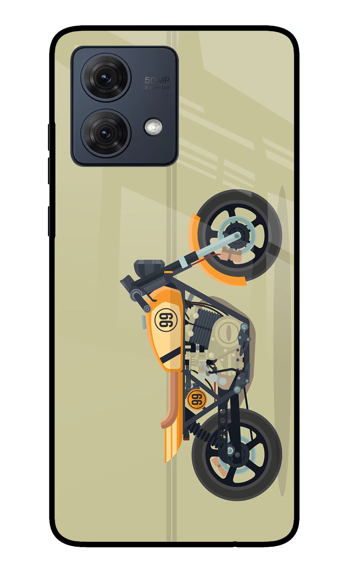Vertical Speedster Moto G54 5G Glass Case