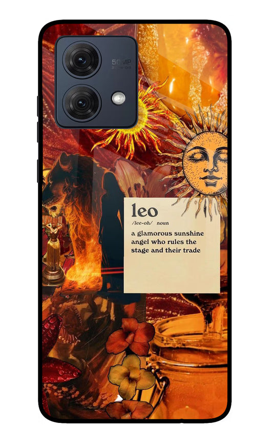 Leo Zodiac Moto G54 5G Glass Case