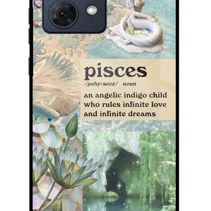 Pisces Zodiac Moto G54 5G Glass Case