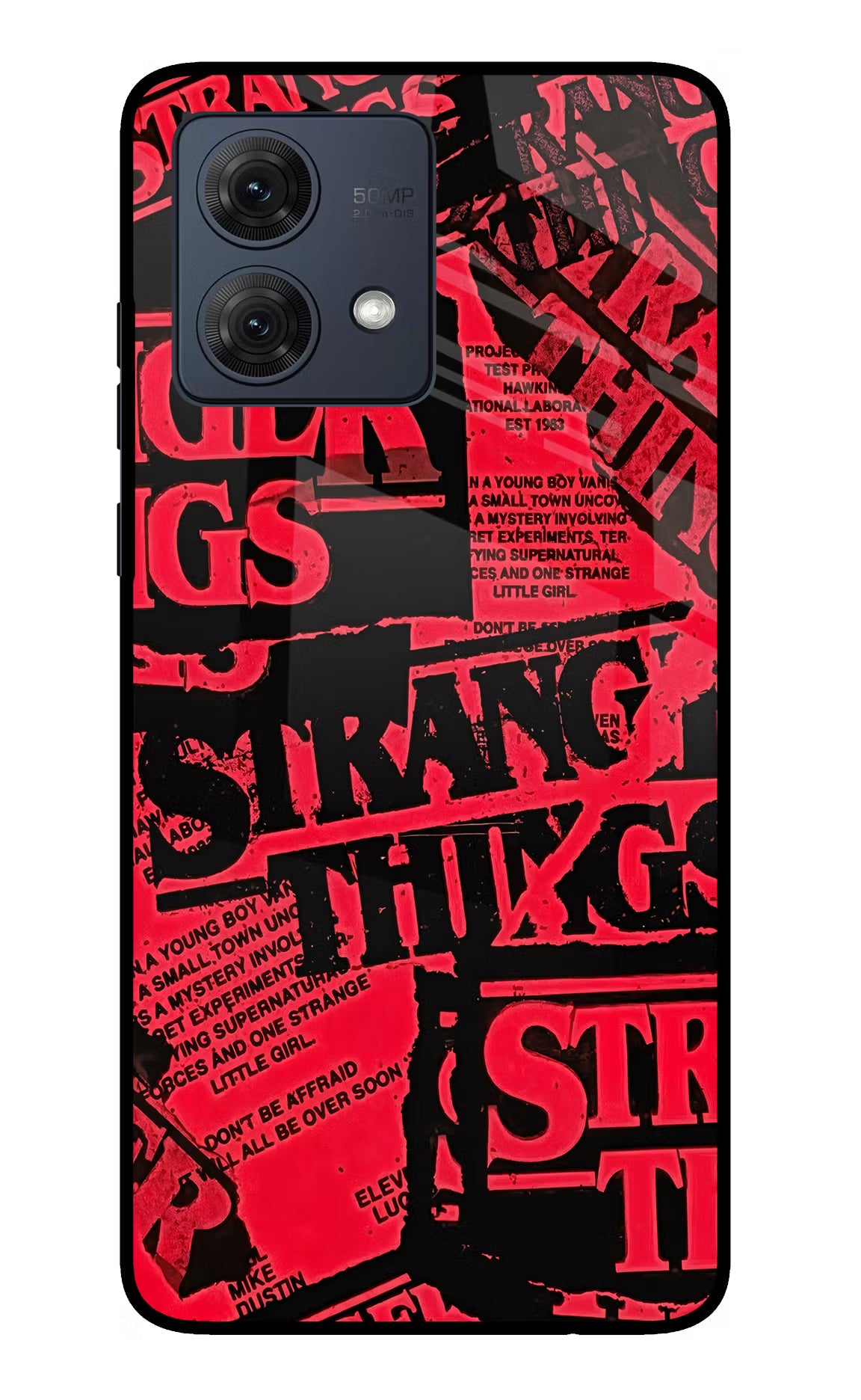 Ordinary Things Moto G54 5G Glass Case Back Cover by Casekaro
