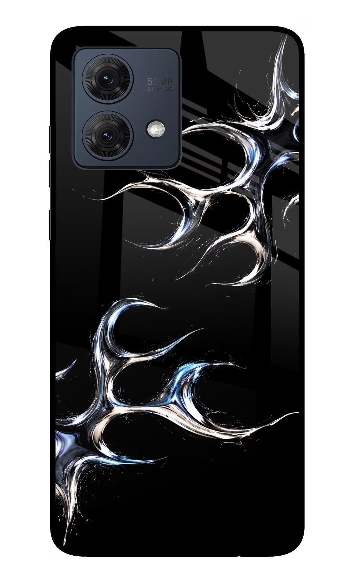 Chrome Tribal Moto G54 5G Glass Case