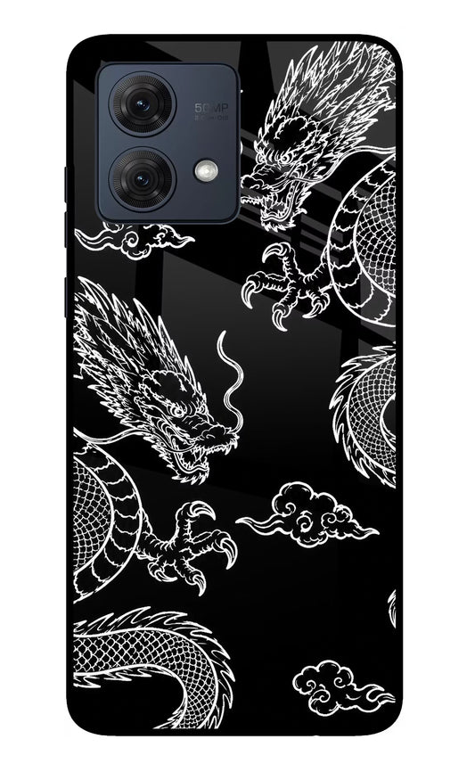 Twin Dragons Moto G54 5G Glass Case