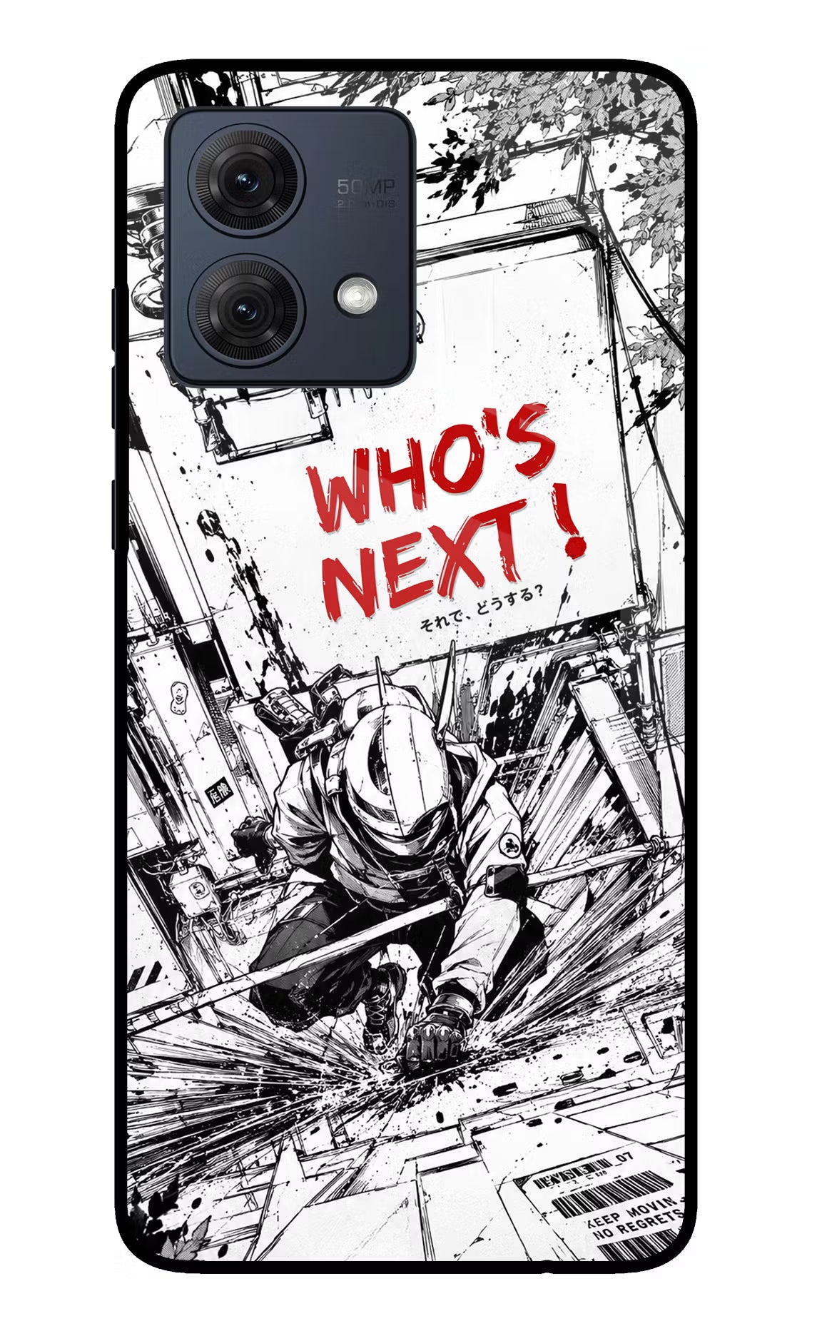 Who's Next Moto G54 5G Glass Case