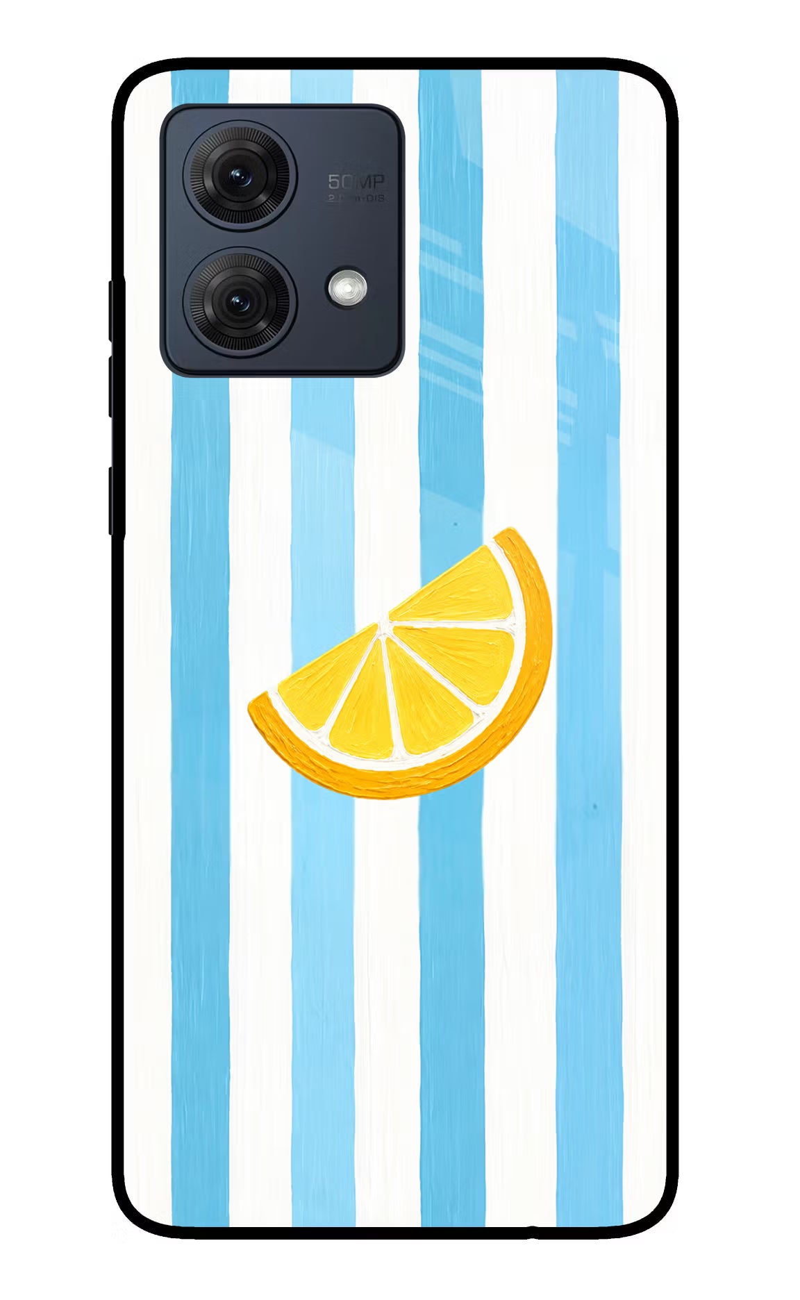 Summer Lemon Moto G54 5G Glass Case Back Cover by Casekaro