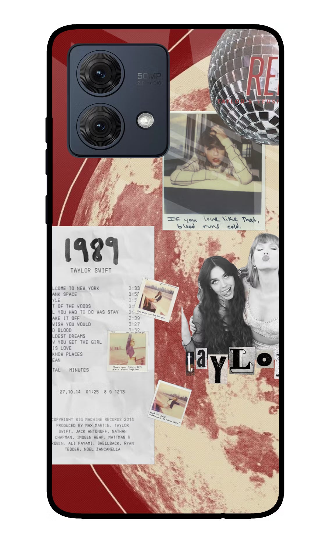 Taylor Swift Moto G54 5G Glass Case