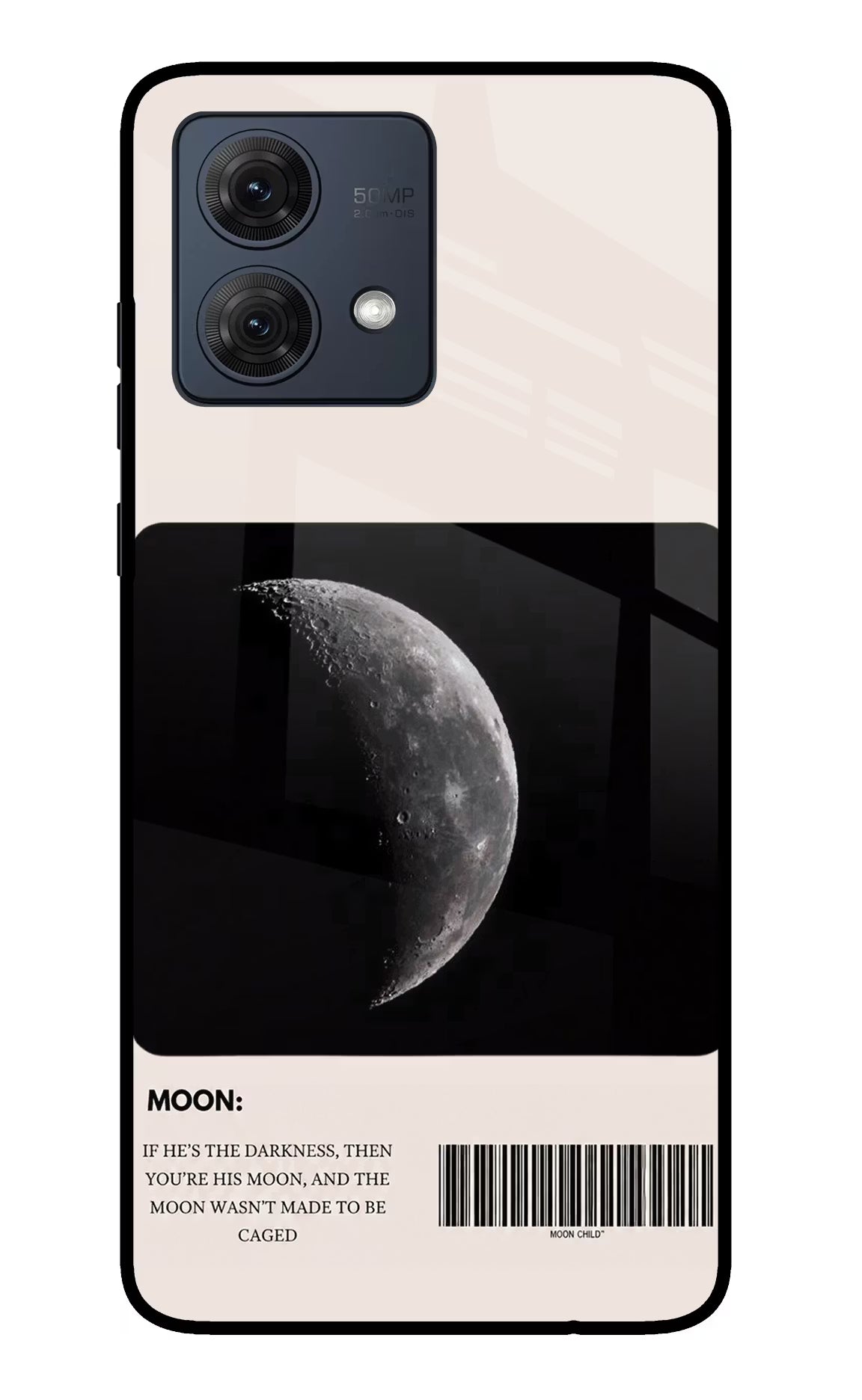 Moon Phase Moto G54 5G Glass Case