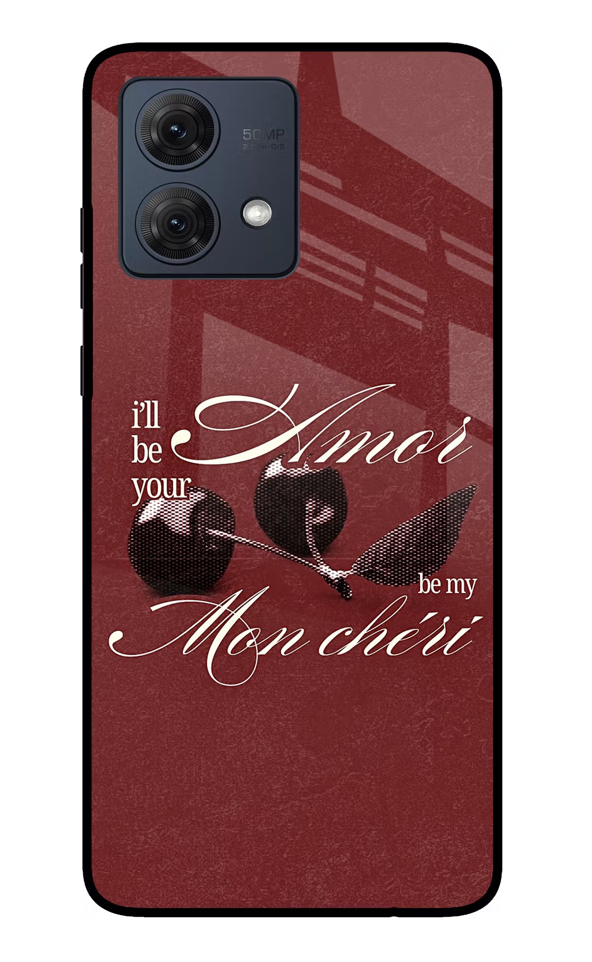 Velvet Cherry Moto G54 5G Glass Case