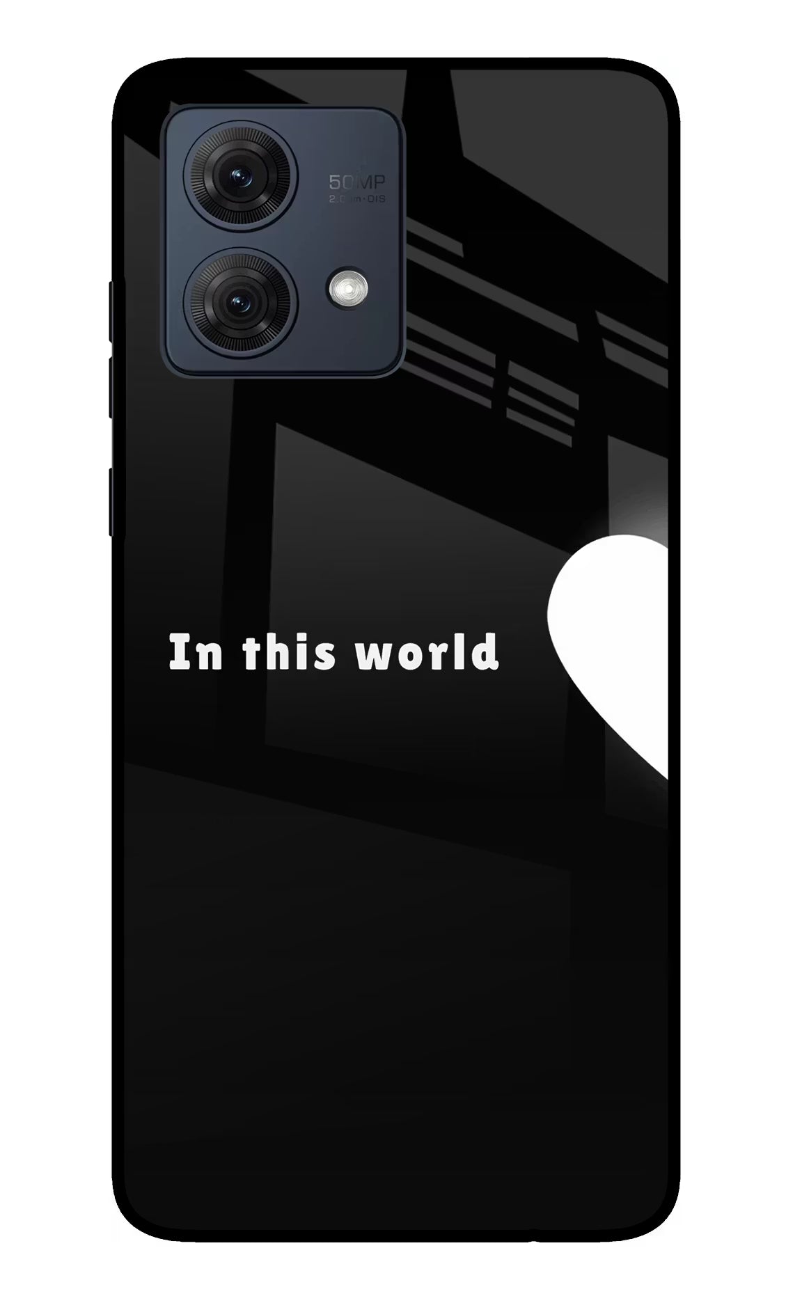 This World Moto G54 5G Glass Case Back Cover by Casekaro